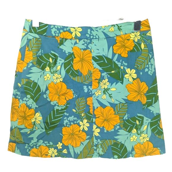 Vintage Willi Smith Y2K 90's Mini Skirt Tropical Floral Pattern Retro Inspired - Picture 2 of 7